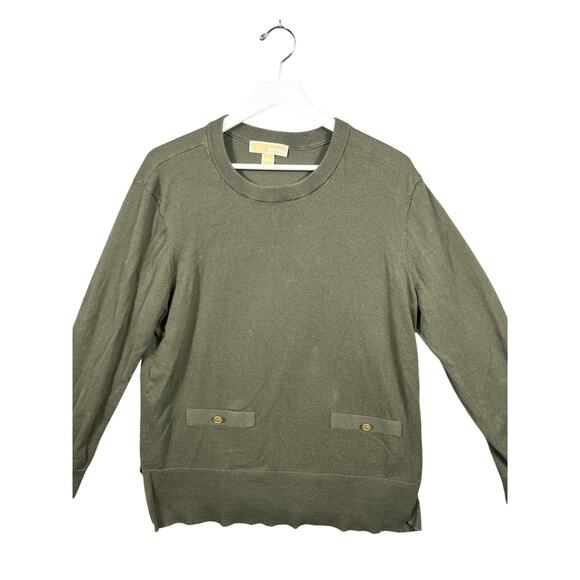 micheal micheal kors Sweaters - Michael Michael Kors Women's Olive Green Knit Sweater – Size‎ Lg – Classic Chic